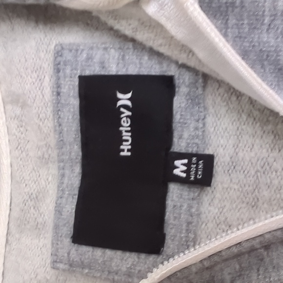 Hurley gray/green patch hoodie size medium - Picture 7 of 9